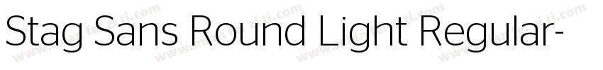 Stag Sans Round Light Regular字体转换